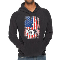 Billiards American Flag Cue Pool Balls Billiard Player Gift Vintage Hoodie | Artistshot