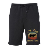 I Like Cow And Maybe 3 People T  Shirt I L I K E C O W A N D M A Y B E Fleece Short | Artistshot