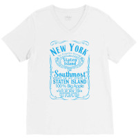 New York City Staten Island Usa United States T Shirt V-neck Tee | Artistshot