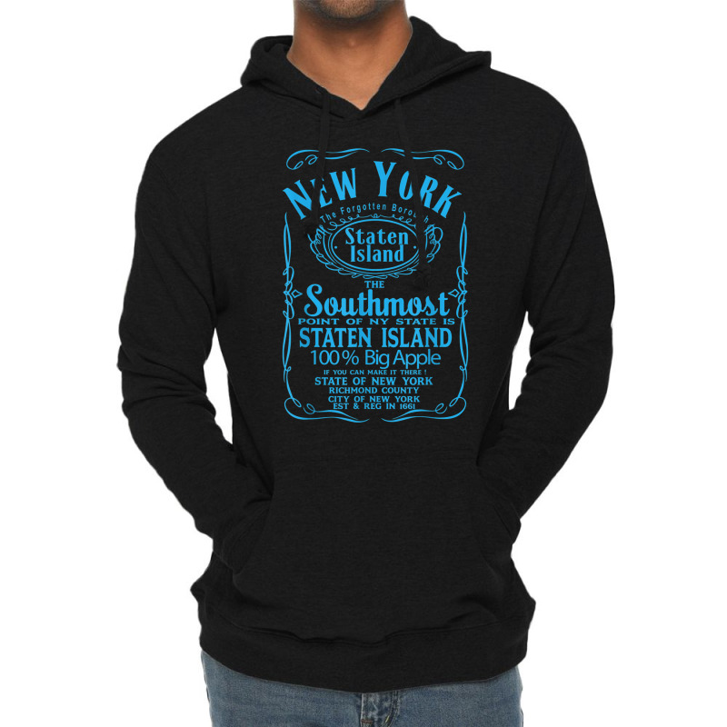 New York City Staten Island Usa United States T Shirt Lightweight Hoodie by cm-arts | Artistshot