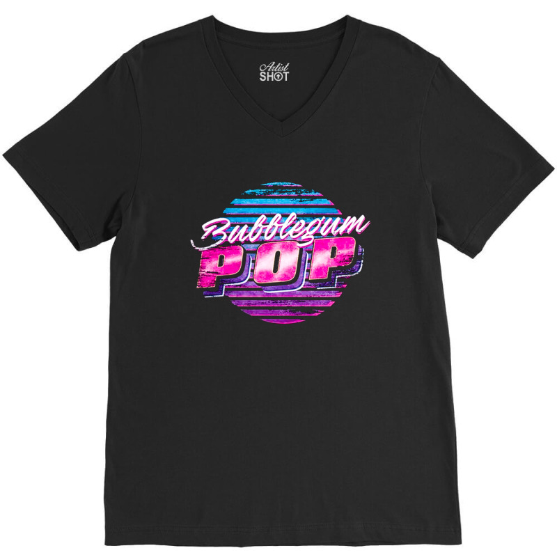 Bubblegum Pop, The Bubblegum Pop, Bubblegum Pop Art, Bubblegum Pop Vin V-neck Tee | Artistshot