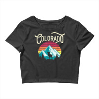 Retro Colorado Co Mountains Wildlife Bighorn Sheep Crop Top | Artistshot