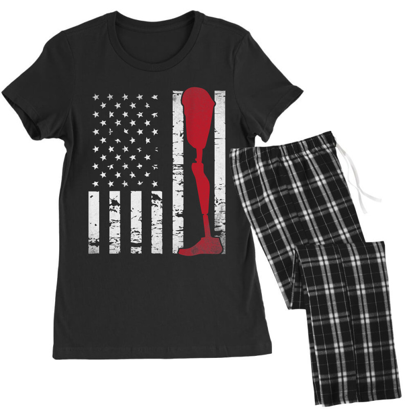 Amputee Patriotic Prosthetic Leg Flag Women's Pajamas Set by NikoPittman | Artistshot