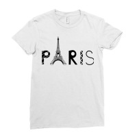 Premium Vintage Paris Tshirt I Love Travel Wanderlust Eiffel Ladies Fitted T-shirt | Artistshot