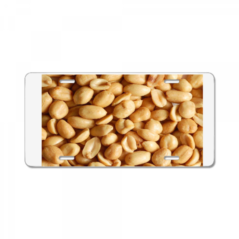 Peanut Snack Pattern, Peanut License Plate | Artistshot