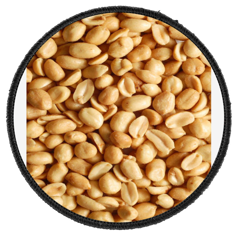 Peanut Snack Pattern, Peanut Round Patch | Artistshot