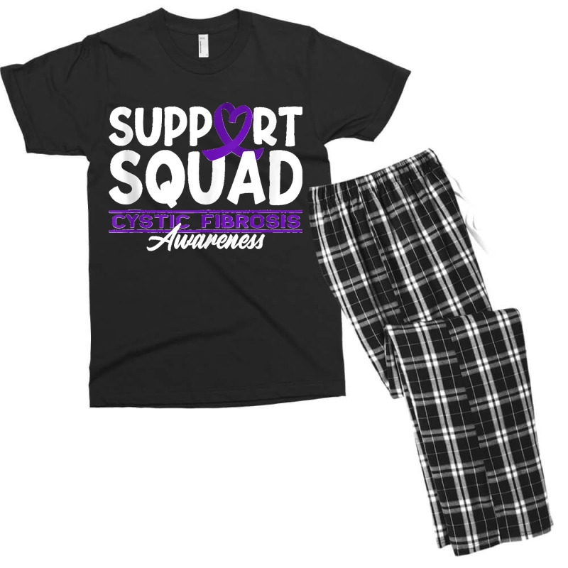 Awareness Support Squad I Lung Infections & Cystic Fibrosis Tank Top Men's T-shirt Pajama Set | Artistshot