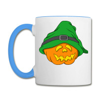 Halloween Jack O Lantern T  Shirt Slouchy Hat Halloween Pumpkin Green Coffee Mug | Artistshot