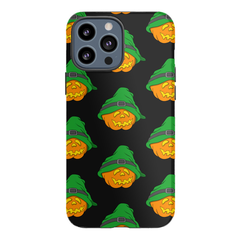 Halloween Jack O Lantern T  Shirt Slouchy Hat Halloween Pumpkin Green Iphone 13 Pro Max Case | Artistshot