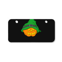 Halloween Jack O Lantern T  Shirt Slouchy Hat Halloween Pumpkin Green Bicycle License Plate | Artistshot