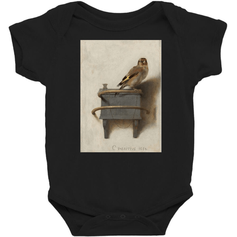 The Goldfinch, Carel Fabricius, The Goldfinch Art, The Goldfinch Vinta Baby Bodysuit by SHOPERTHIT | Artistshot