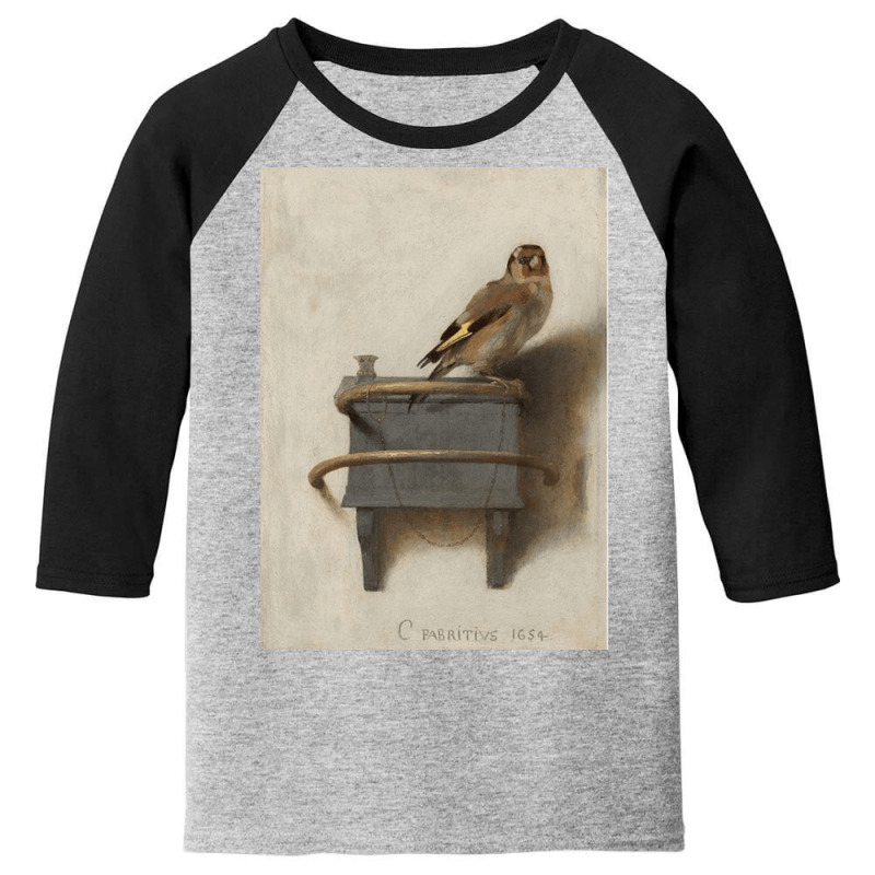 The Goldfinch, Carel Fabricius, The Goldfinch Art, The Goldfinch Vinta Youth 3/4 Sleeve by SHOPERTHIT | Artistshot