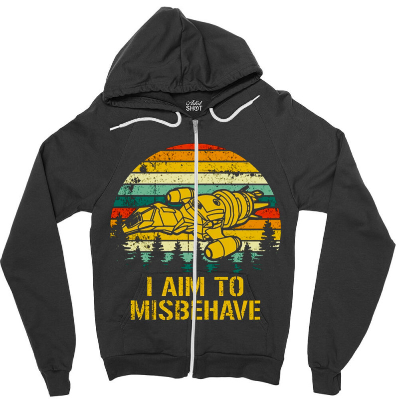 Firefly Serenity, I Aim To Misbehave, Firefly, Serenity, The Firefly S Zipper Hoodie | Artistshot