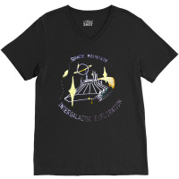 Space Mountain Embroidered, Space, Mountain, Embroidered, The Space Mo V-neck Tee | Artistshot