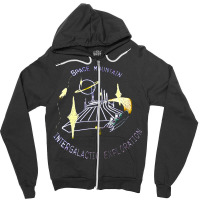 Space Mountain Embroidered, Space, Mountain, Embroidered, The Space Mo Zipper Hoodie | Artistshot