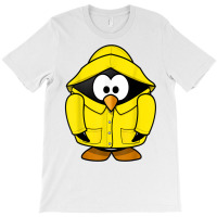 Penguin In The Rain T Shirt Cute Cartoon Animal Shirt T-shirt | Artistshot