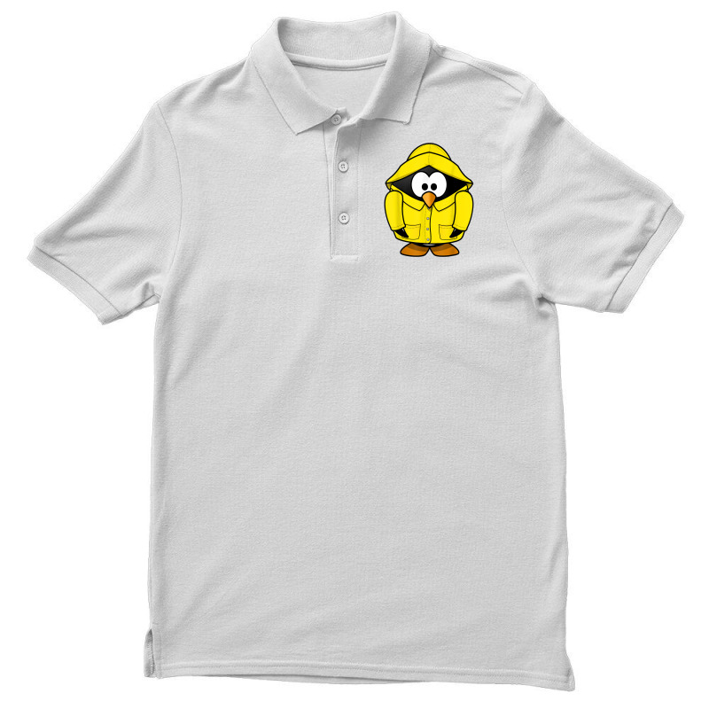 Penguin In The Rain T Shirt Cute Cartoon Animal Shirt Men's Polo Shirt | Artistshot