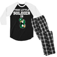 Kids 8th Birthday Boys Soldier Kids T Shirt Military 8 Year Old Men's 3/4 Sleeve Pajama Set | Artistshot