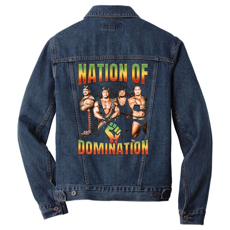 Nation Of Domination, Nation Of Domination Vintage, Nation Of Dominati Men Denim Jacket by SHOPHUENR | Artistshot