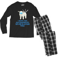 Sheep Sheeple Anti Vaccine Vax Mask Mandate Wants Go Outside New Year Men's Long Sleeve Pajama Set | Artistshot