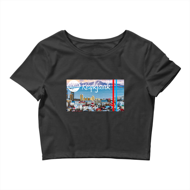 Reykjavik Iceland City, Reykjavik City Crop Top by mitubabypodcast | Artistshot