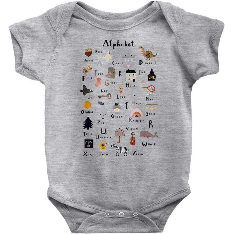 Funny Objects Alphabet Abcs Learning Kindergarten Adult Kids T Shirt Baby Bodysuit | Artistshot