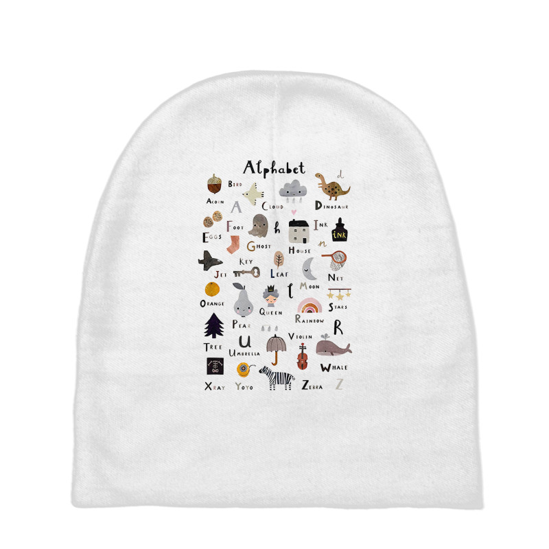 Funny Objects Alphabet Abcs Learning Kindergarten Adult Kids T Shirt Baby Beanies | Artistshot