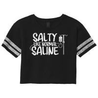 Cna Hospital Health Rn Medicine Salty Like Normal Saline Scorecard Crop Tee | Artistshot