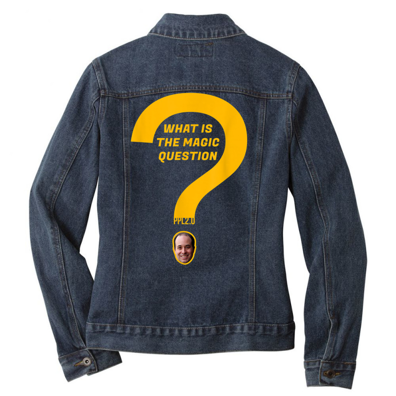 Proven Private Label Magic Question Shirt Ladies Denim Jacket by cm-arts | Artistshot