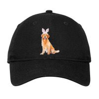 Golden Retriever Wearing Easter Bunny Ears Dog Adjustable Cap | Artistshot