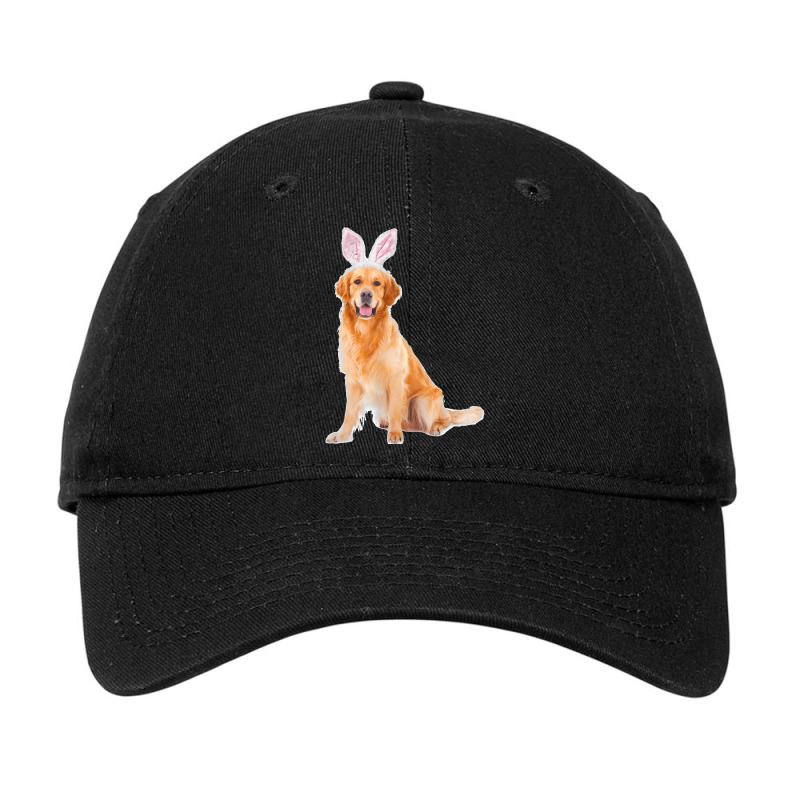 Golden Retriever Wearing Easter Bunny Ears Dog Adjustable Cap by cm-arts | Artistshot