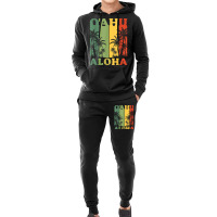 Oahu Aloha Hawaiian Lover Island Palm Beach Holiday Hoodie & Jogger Set | Artistshot