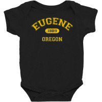 Retro College Style Eugene, Oregon 1889 T Shirt Baby Bodysuit | Artistshot