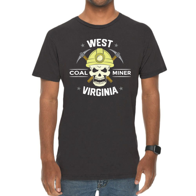 Coal Miner Artwork For A Coal Miner From West Virginia Vintage T-Shirt by ImmanUnde | Artistshot