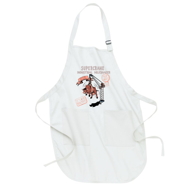 Cow Industrial Milkshake Machine T Shirt Full-length Apron | Artistshot