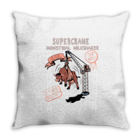 Cow Industrial Milkshake Machine T Shirt Throw Pillow | Artistshot