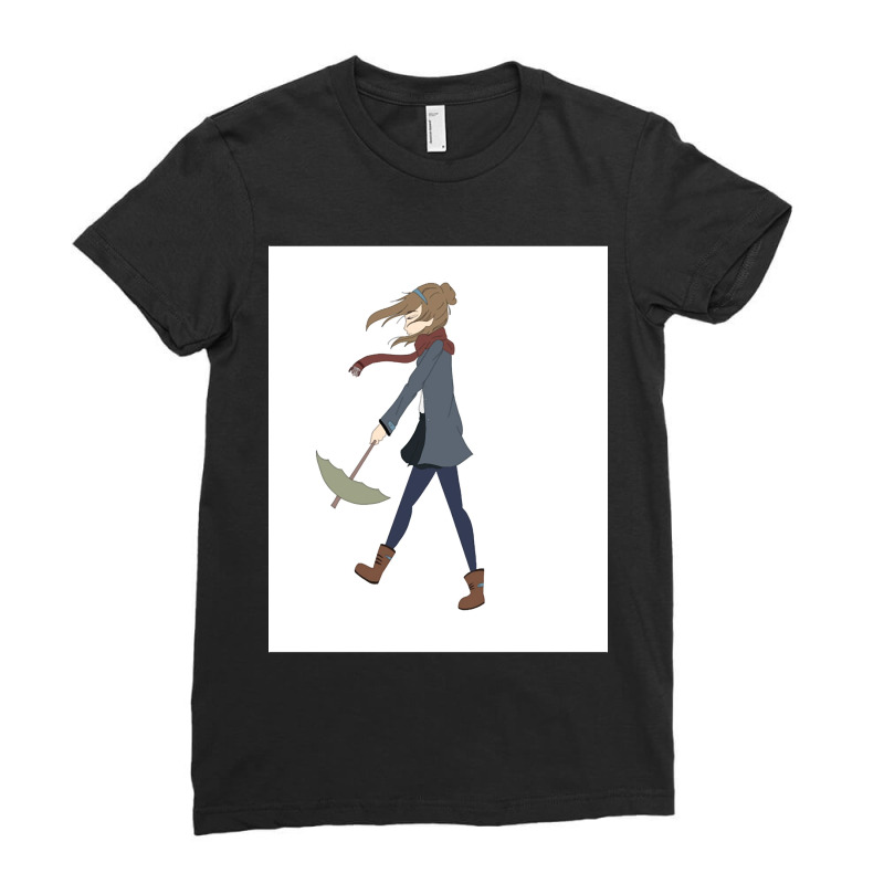 Dancing In The Rain (no Background) Classic Ladies Fitted T-Shirt by cm-arts | Artistshot