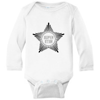 Super Star, Super Star Long Sleeve Baby Bodysuit | Artistshot