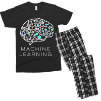 Artificial Intelligence Machine Learning Long Sleeve Men's T-shirt Pajama Set | Artistshot