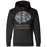 Artificial Intelligence Machine Learning Long Sleeve Champion Hoodie | Artistshot