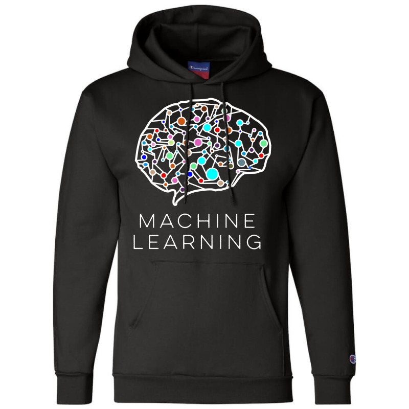 Artificial Intelligence Machine Learning Long Sleeve Champion Hoodie | Artistshot