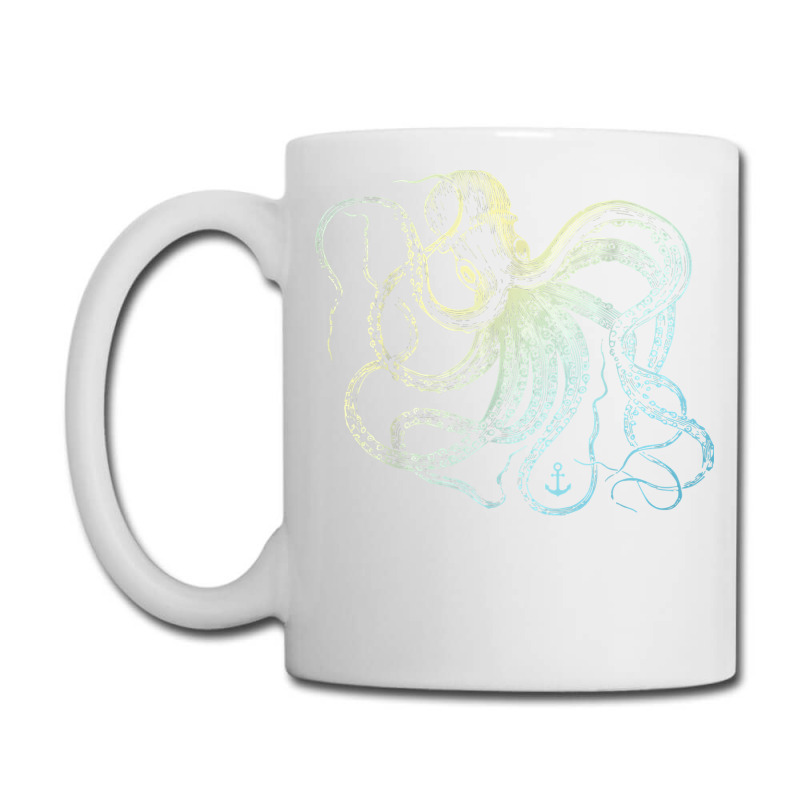 Octopus Cool Vintage Marine Biologist Ocean Sea Life 3 Coffee Mug | Artistshot