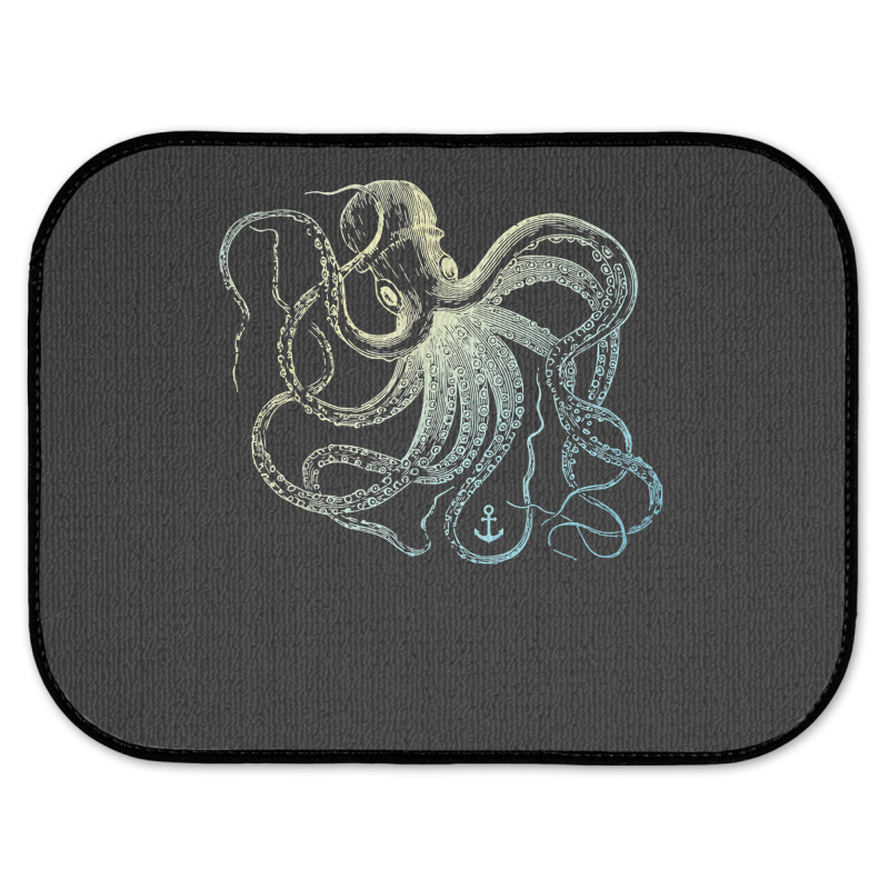 Octopus Cool Vintage Marine Biologist Ocean Sea Life 3 Rear Car Mat | Artistshot