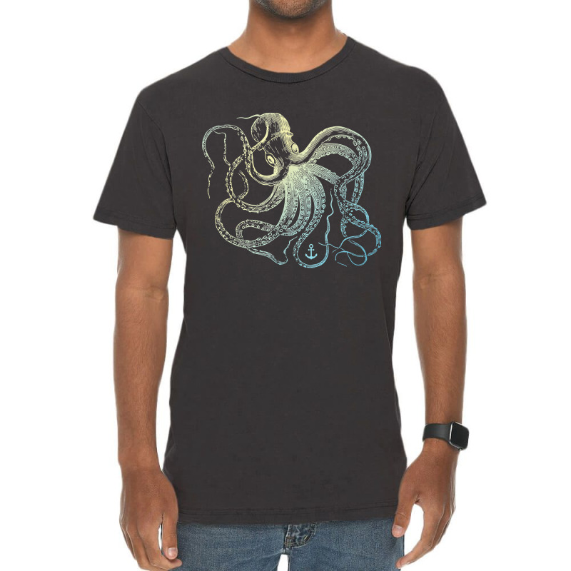 Octopus Cool Vintage Marine Biologist Ocean Sea Life 3 Vintage T-shirt | Artistshot