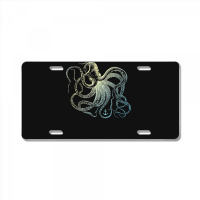 Octopus Cool Vintage Marine Biologist Ocean Sea Life 3 License Plate | Artistshot