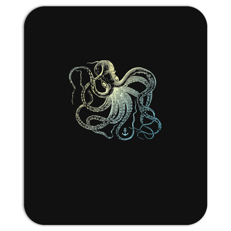 Octopus Cool Vintage Marine Biologist Ocean Sea Life 3 Mousepad | Artistshot