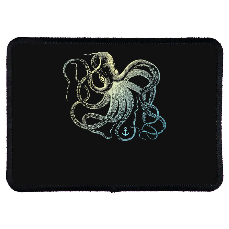 Octopus Cool Vintage Marine Biologist Ocean Sea Life 3 Rectangle Patch | Artistshot