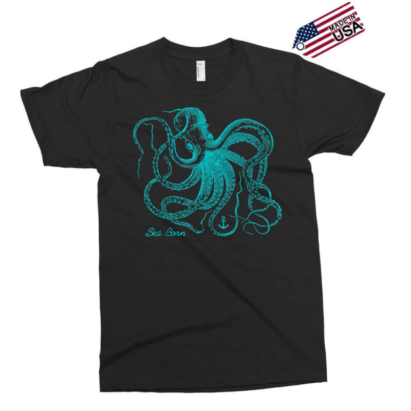 Octopus Cool Vintage Marine Biologist Ocean Sea Life 4 Exclusive T-shirt | Artistshot