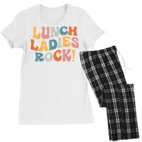 Lunch Ladies Rock!   Retro Lunch Ladies Squad Cafeteria Crew T Shirt Women's Pajamas Set | Artistshot