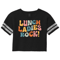 Lunch Ladies Rock!   Retro Lunch Ladies Squad Cafeteria Crew T Shirt Scorecard Crop Tee | Artistshot